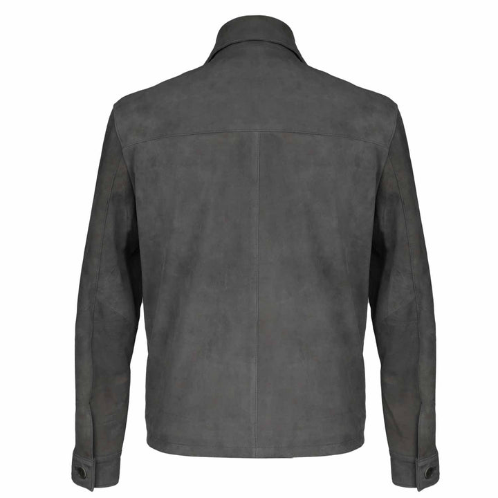 Saint Grey Leather Men's Jackets