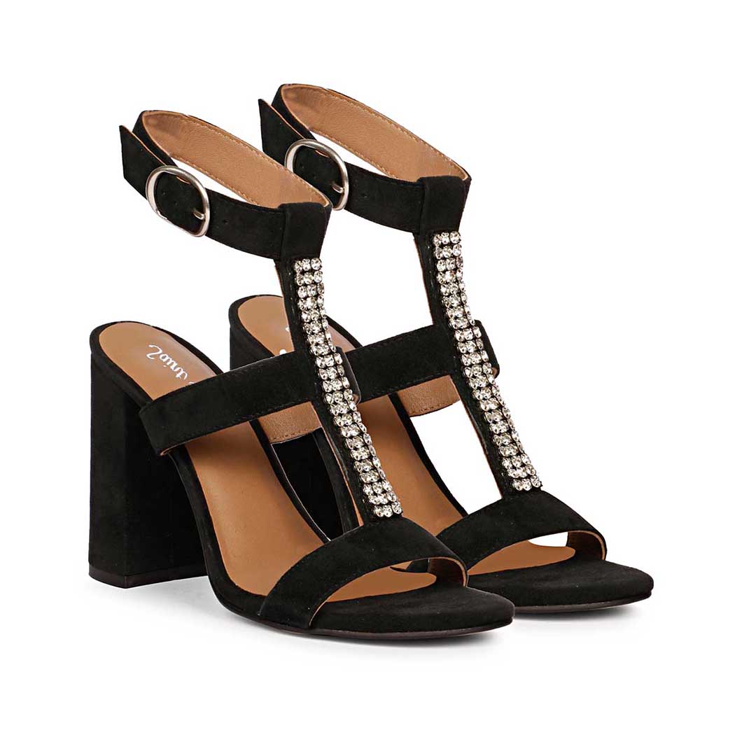 Catwalk Women's Black Suede Heels (202343909) - 6 UK : Amazon.in: Shoes &  Handbags