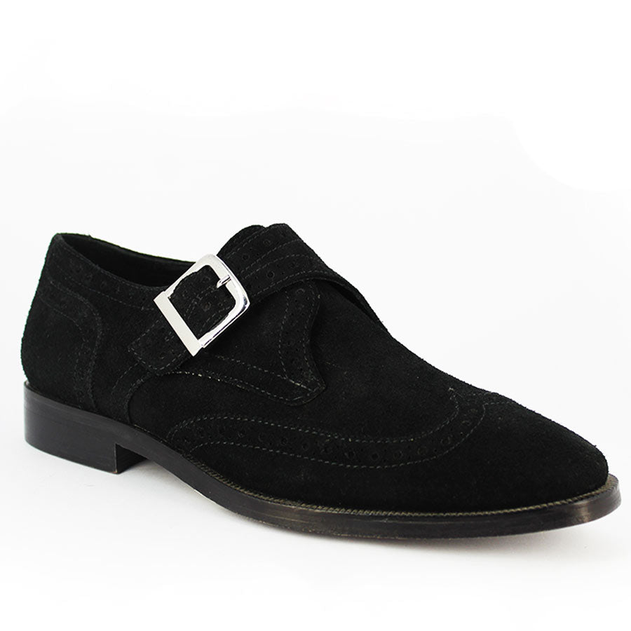 Saint Mathis Black Suede Leather Shoes