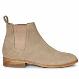 Saint Grimoald Beige Suede Chelsea boots