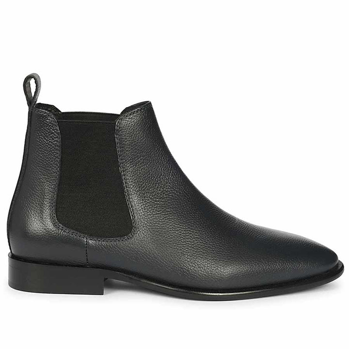 Saint Tomas Navy Leather Chelsea Boots
