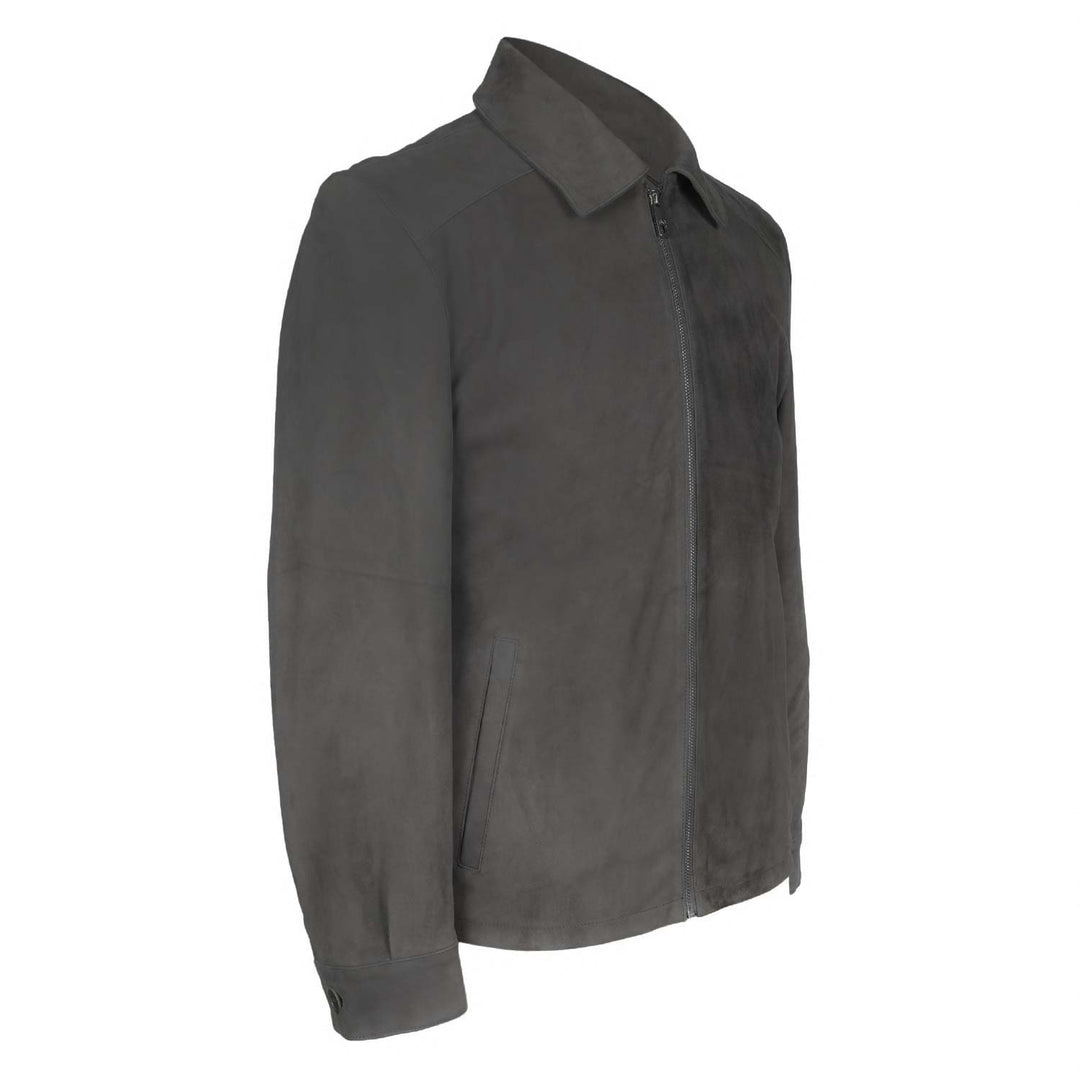Saint Grey Leather Men's Jackets