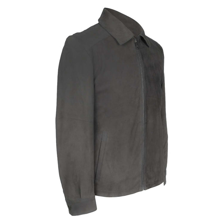 Saint Grey Leather Men's Jackets