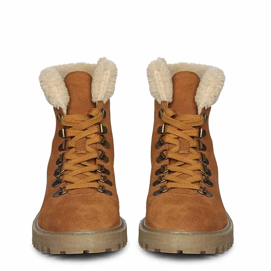 Isola Tan Suede Leather Ankle Boots