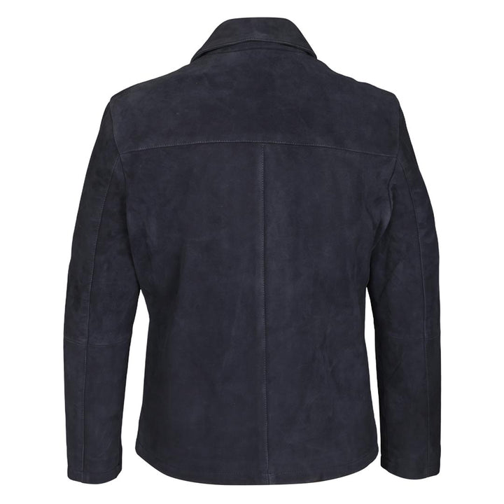 Saint Aris Navy Leather Men's Bomber Jackets