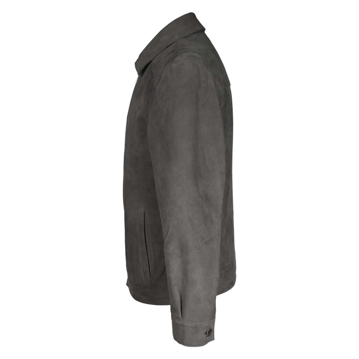 Saint Grey Leather Men's Jackets