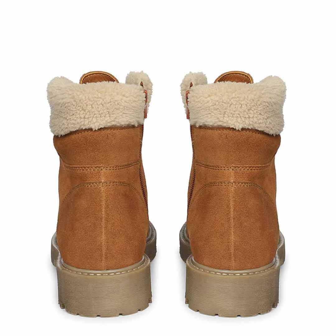 Isola Tan Suede Leather Ankle Boots