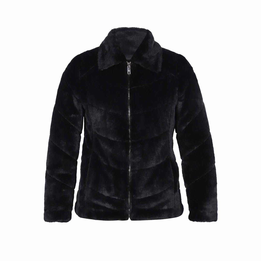Saint Fernanda Black Fur Women's Jackets