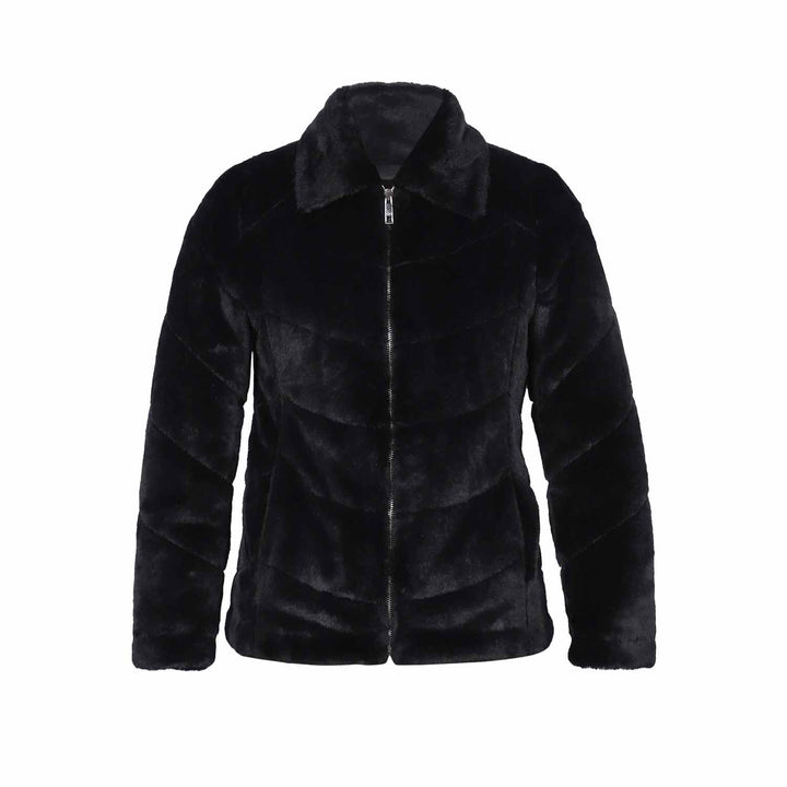Saint Fernanda Black Fur Women's Jackets
