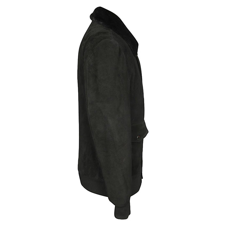 Saint Black Leather Jackets For Men