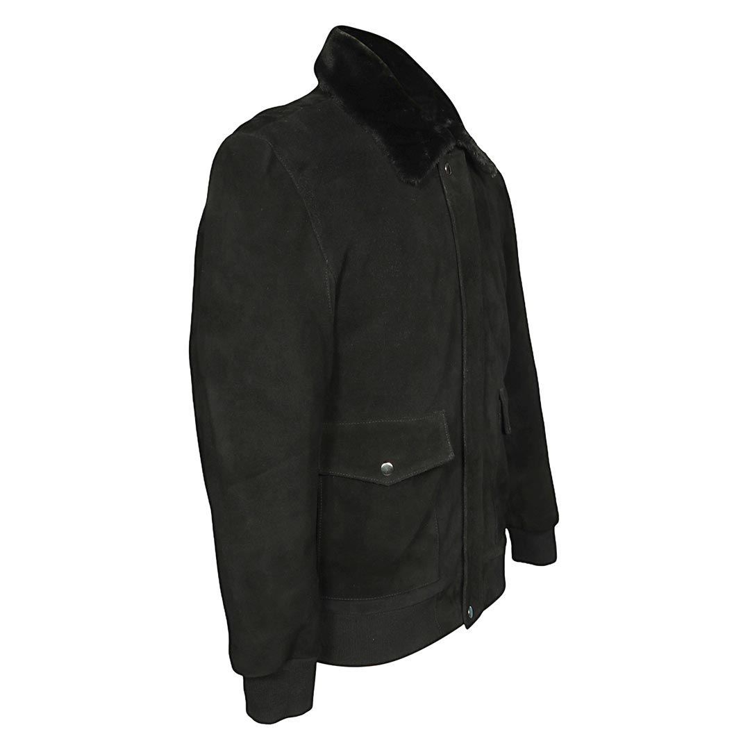 Saint Black Leather Jackets For Men