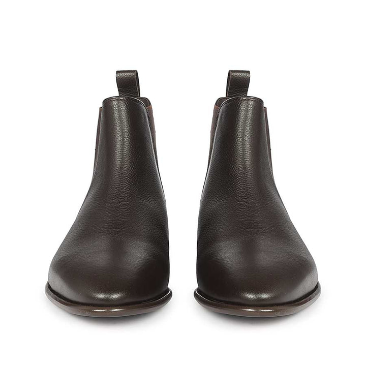 Saint Lucien Brown Leather Chelsea Boots