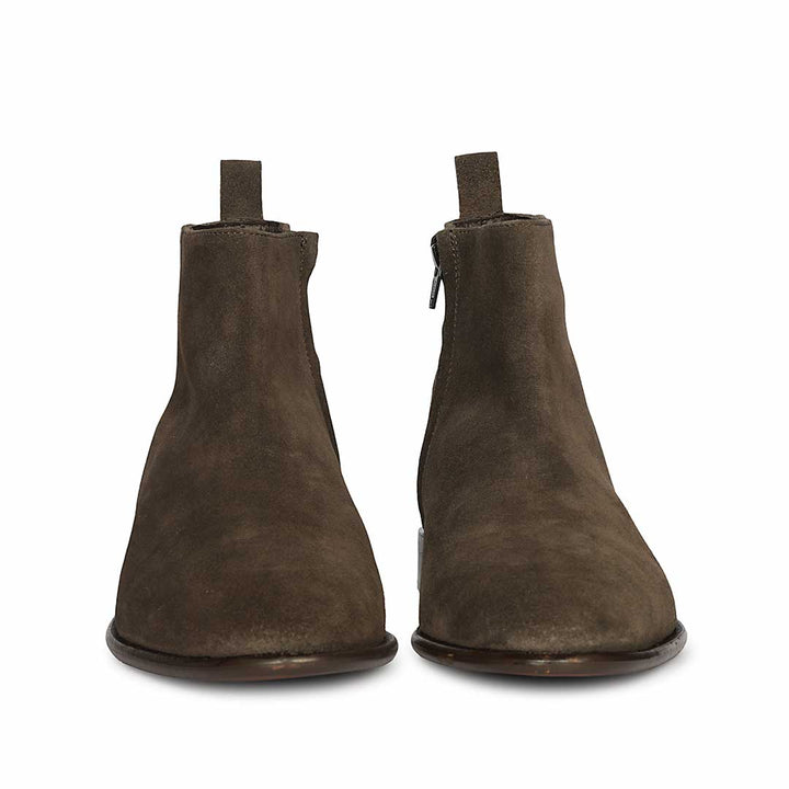 Saint Alfie Brown Suede Leather Handcrafted  Boots
