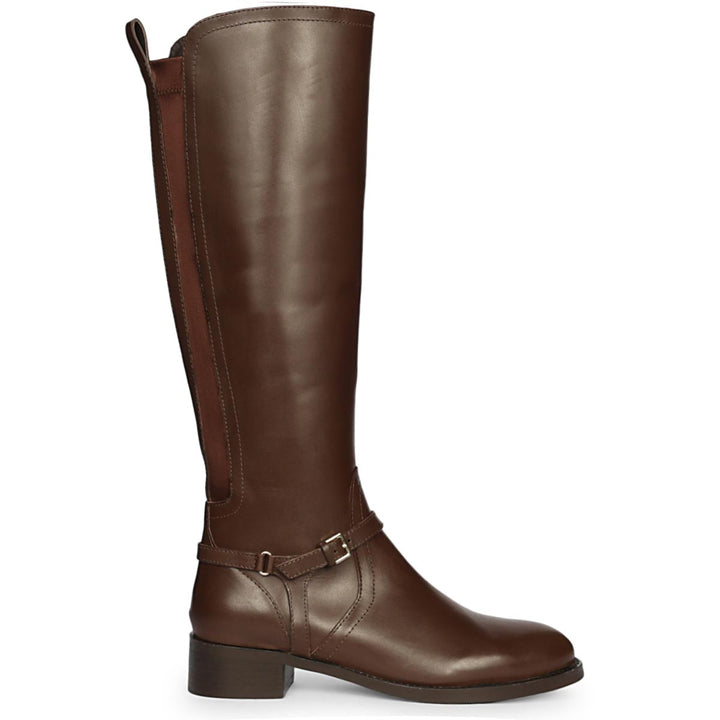 Saint Drusilla Brown Leather Knee High Boots