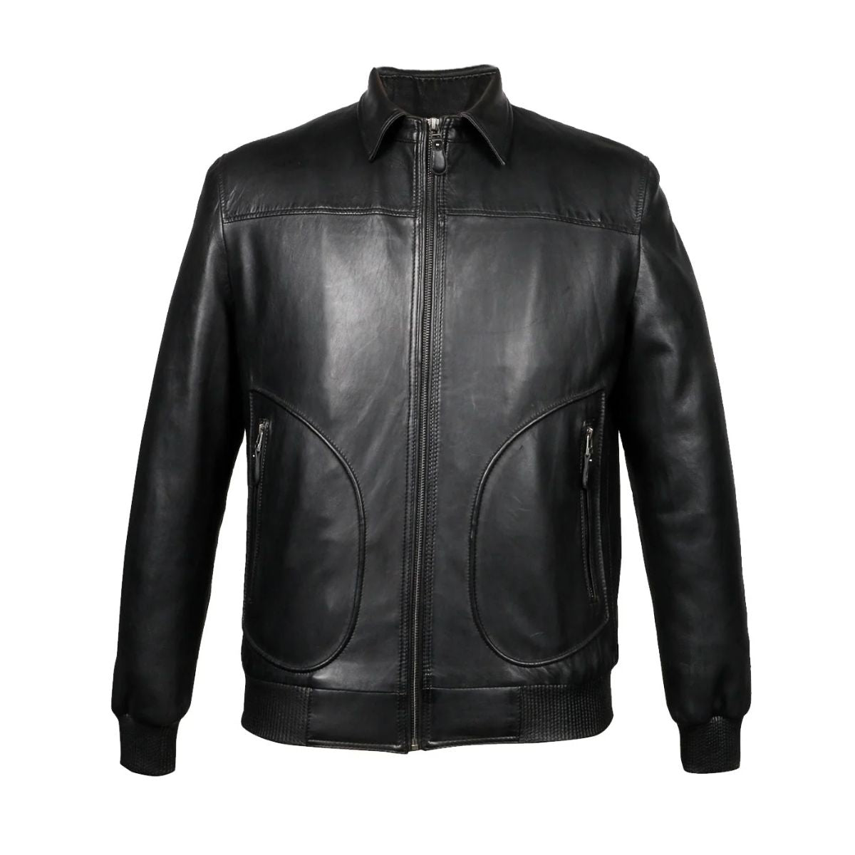 Belgio“本革”leather”黒“短丈“bomber jacket Zion Quilted Bomber Jacket - Black – The Frankie Shop Europe