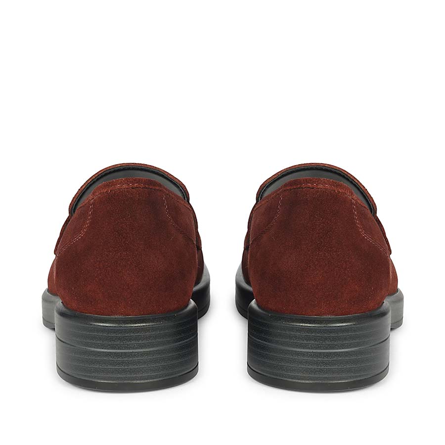 Saint Simone Bordo Leather Tassel Moccasins