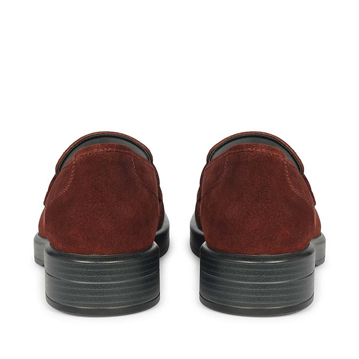 Saint Simone Bordo Leather Tassel Moccasins