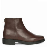 Livia Dark Brown Leather Ankle Boots