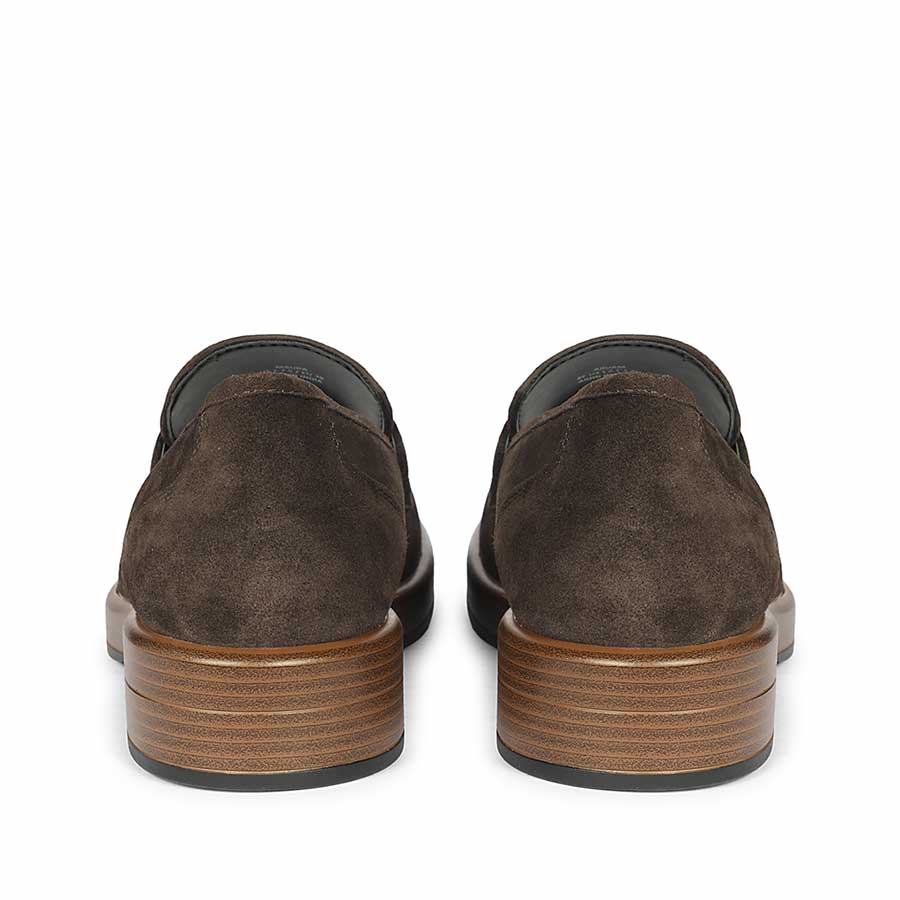 Saint Simone Brown Leather Tassel Moccasins