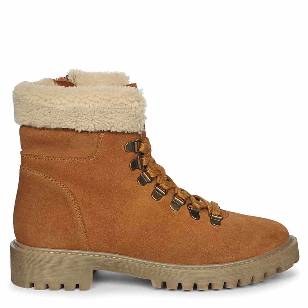 Isola Tan Suede Leather Ankle Boots