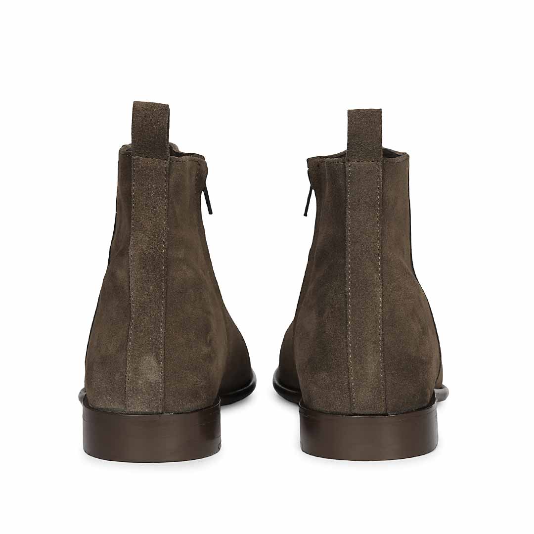 Saint Alfie Brown Suede Leather Handcrafted  Boots