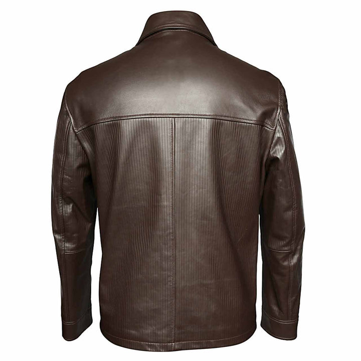 Saint Brown Leather Men's Jacket