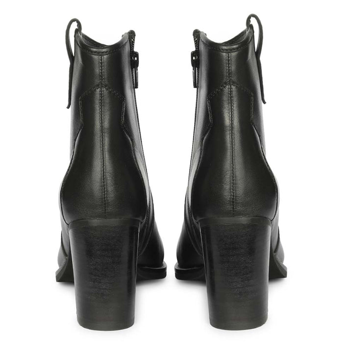 Saint Dorothy Black Leather Ankle Boots