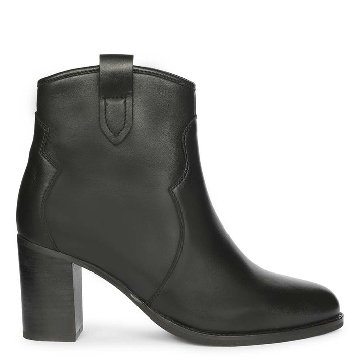 Saint Dorothy Black Leather Ankle Boots