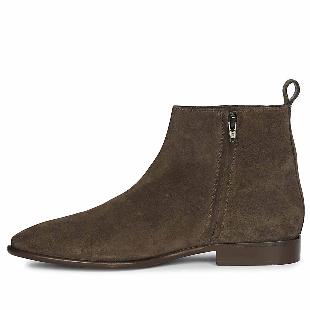 Saint Alfie Brown Suede Leather Handcrafted  Boots