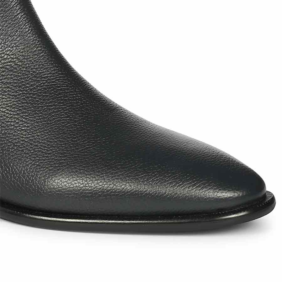 Saint Tomas Navy Leather Chelsea Boots