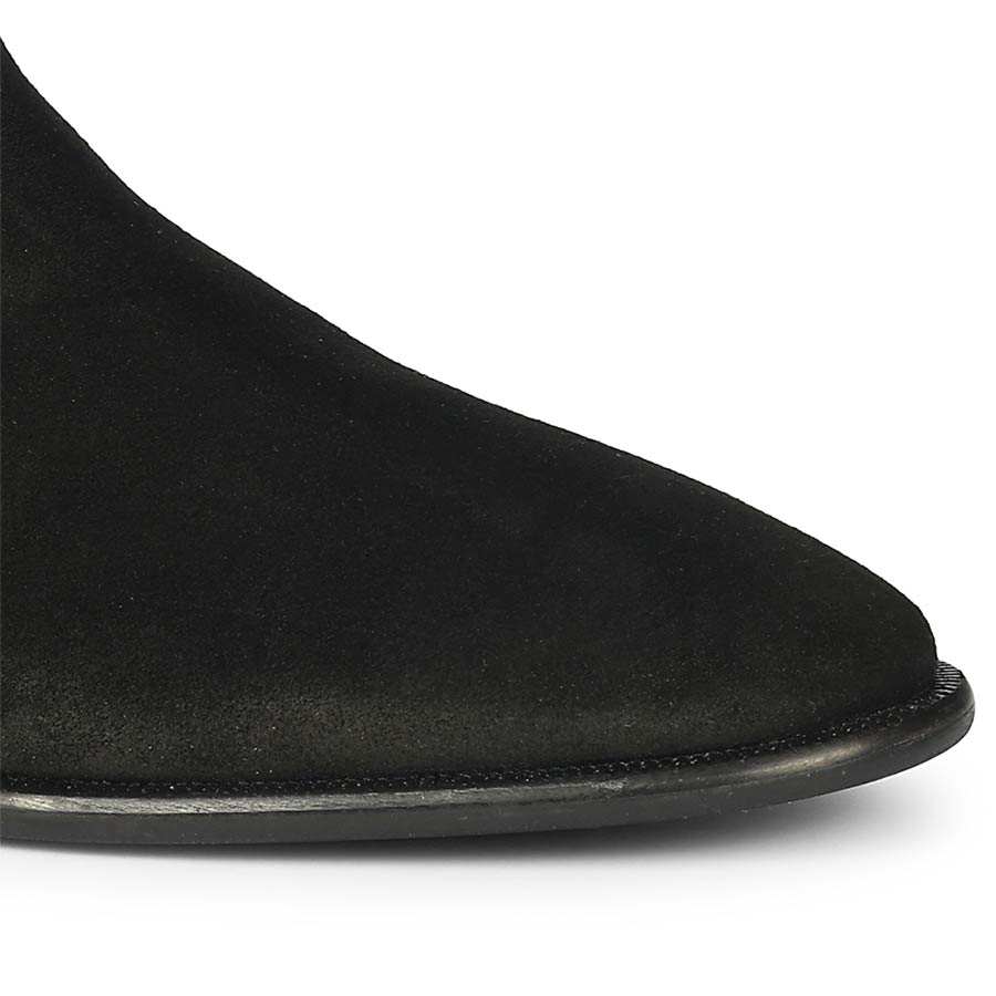 Saint Dylan Black Suede Leather Chelsea Boots