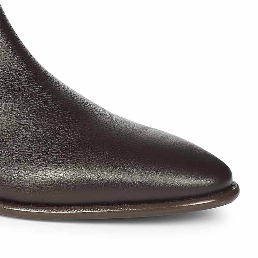 Saint Lucien Brown Leather Chelsea Boots