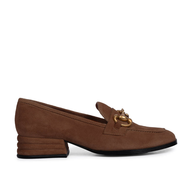 Jenny Taupe Suede Leather Handcrafted Moccasins