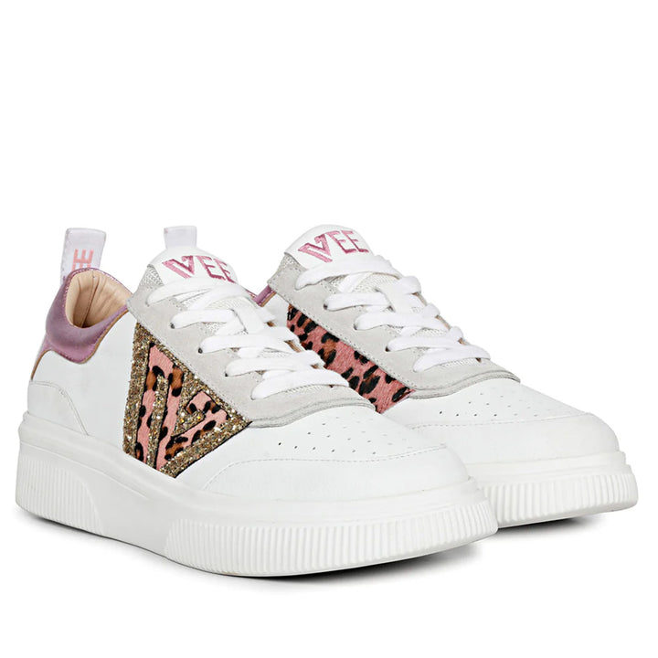 Saint Taylor Glitter Embellished Multi Leather Sneakers.