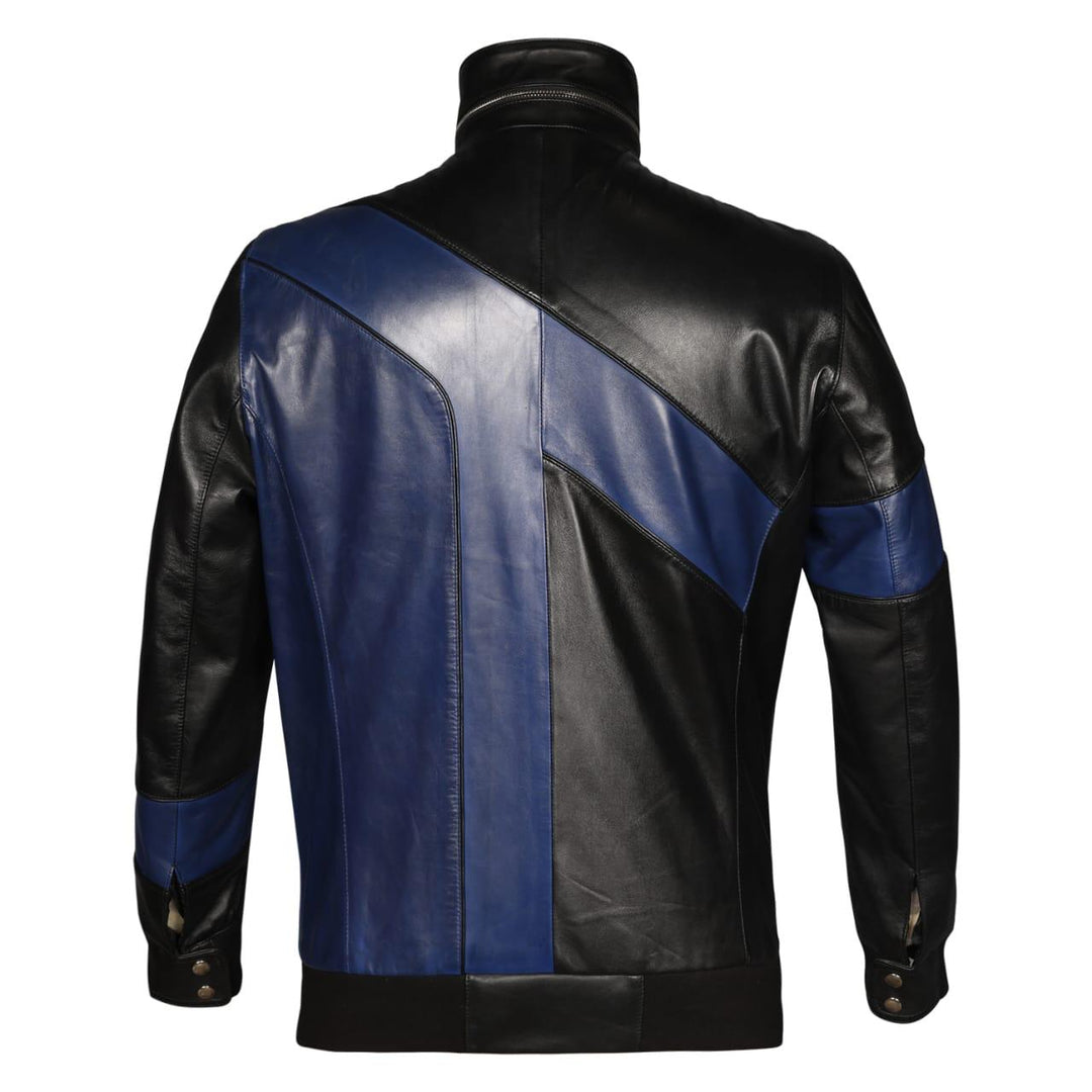 Saint Vittorio Black Leather Men's Jackets