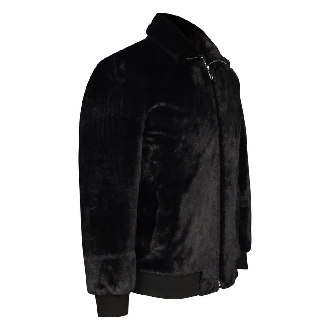 Saint Luca Black Fur Men's Jacket