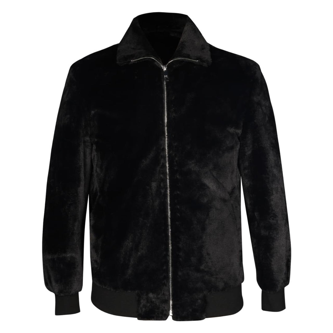 Saint Luca Black Fur Men's Jacket
