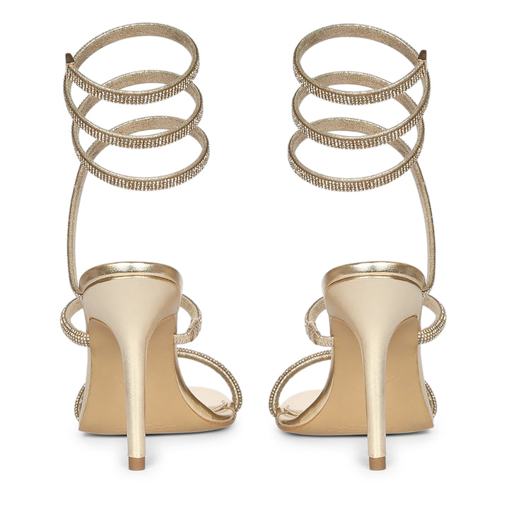 Saint Colette Platin Strappy Heels