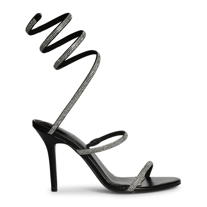 Saint Colette Black Strappy Heels