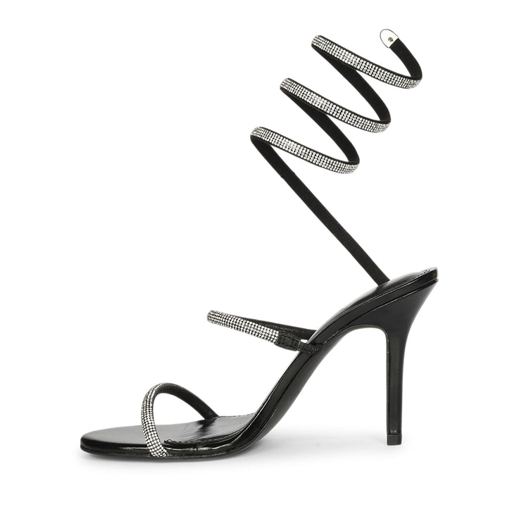 Saint Colette Black Strappy Heels