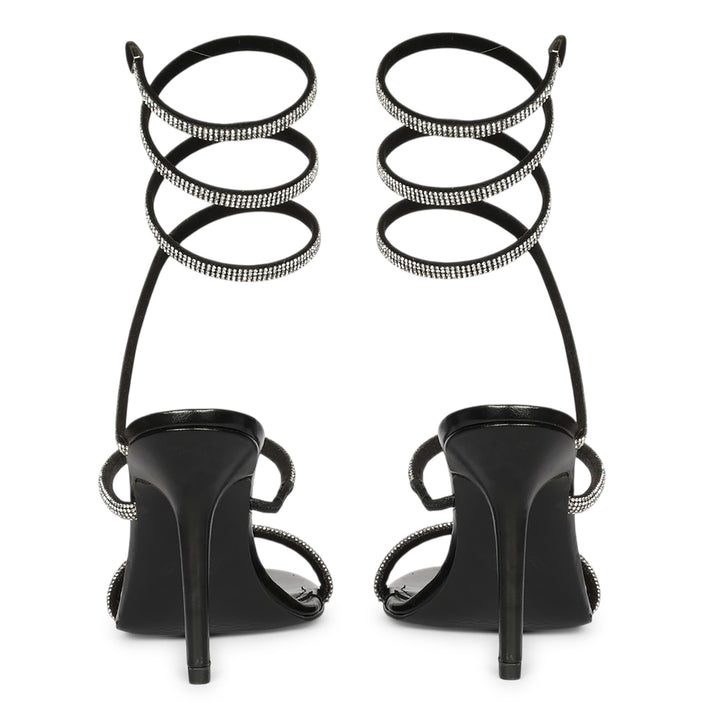 Saint Colette Black Strappy Heels