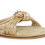 SaintG Womens Platin Leather Sandals