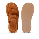 SaintG Womens Tan Leather Sandals