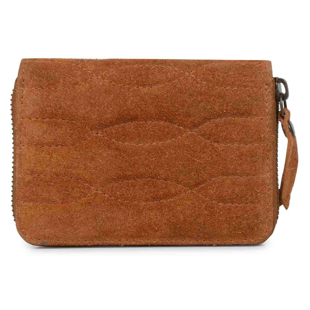 Favore Tan Leather Textured Purse
