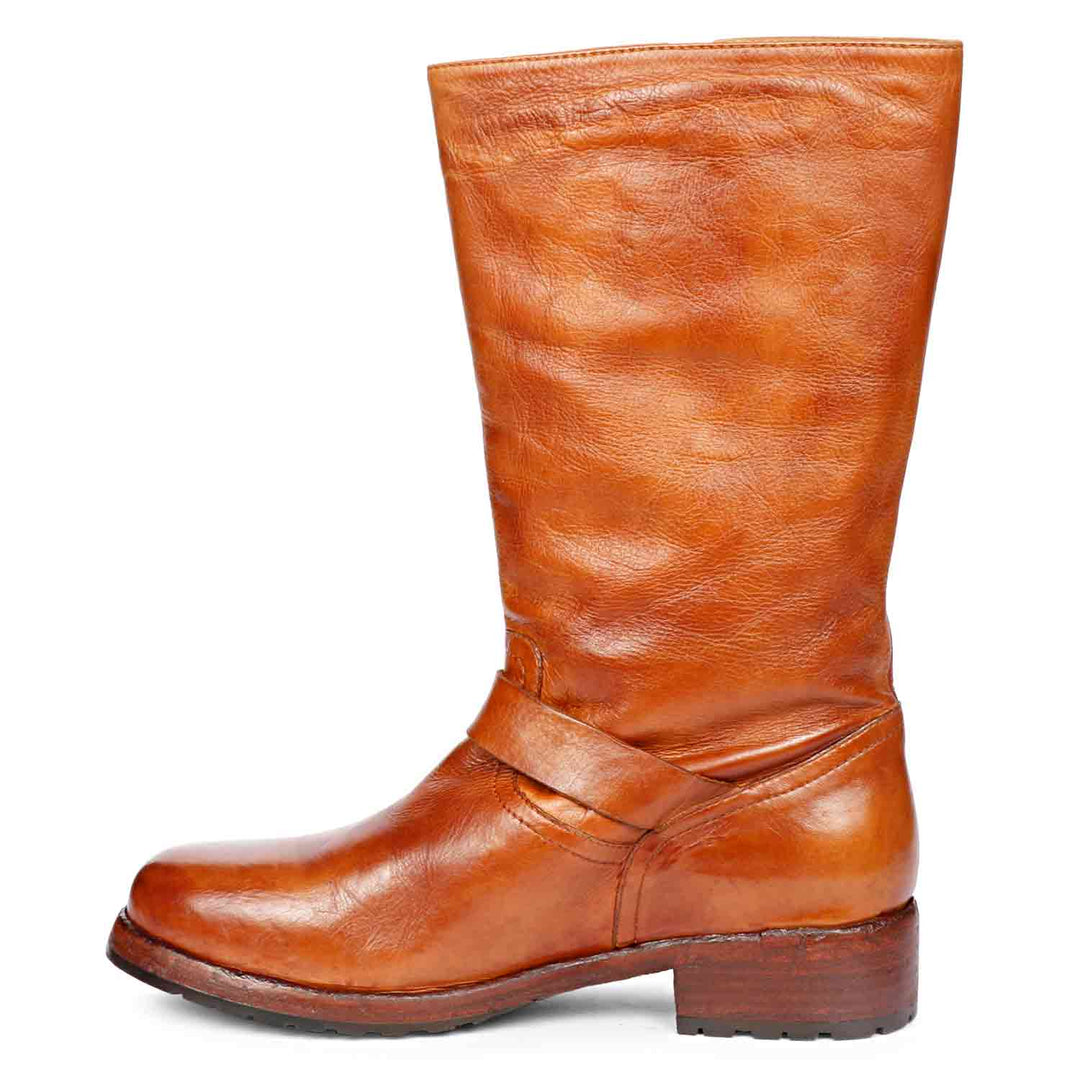 Saint Frankie Cuoio Leather Washed Calf Boot