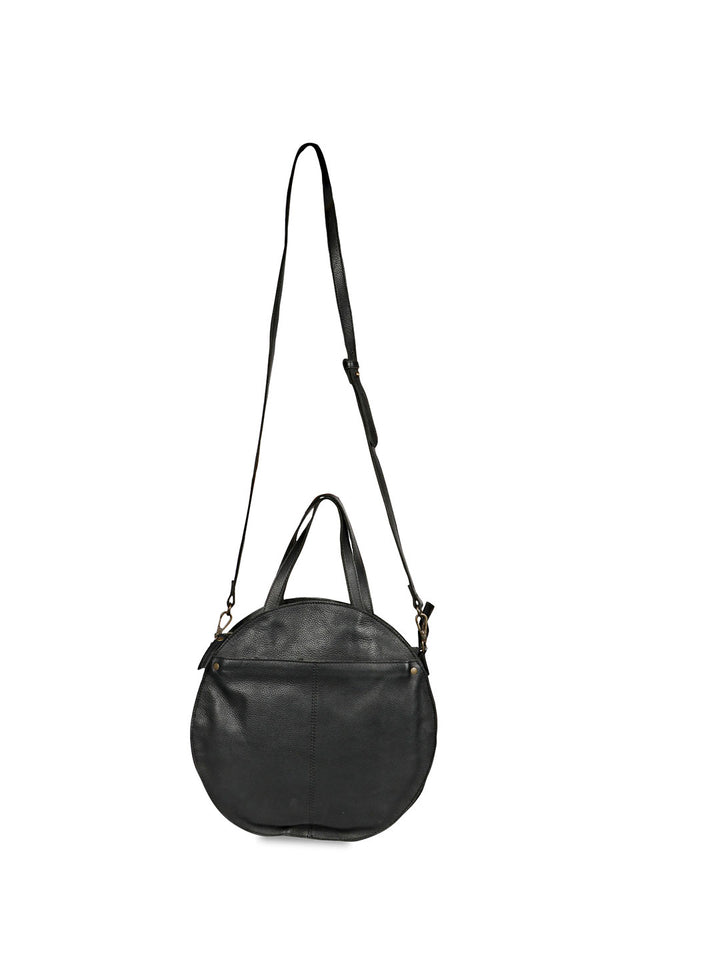Favore Textured Leather Structured Sling Bag
