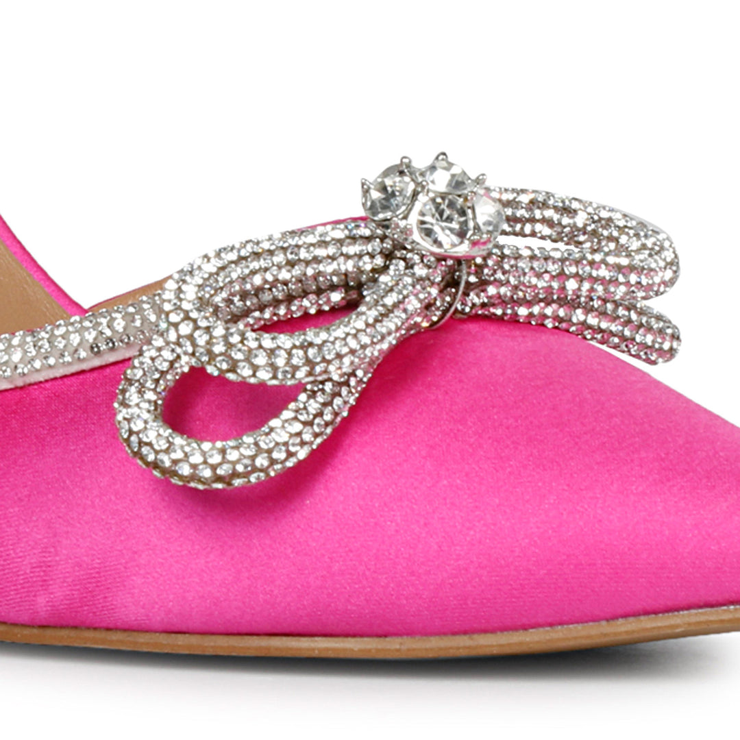 Pink Leather Dress Pumps