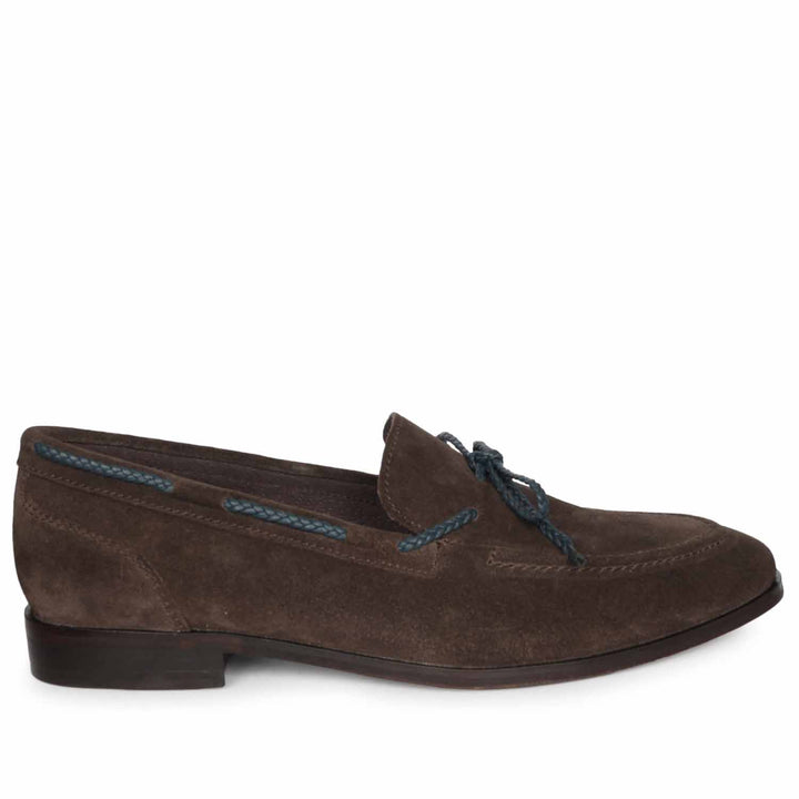 Saint Brown Leather Loafers