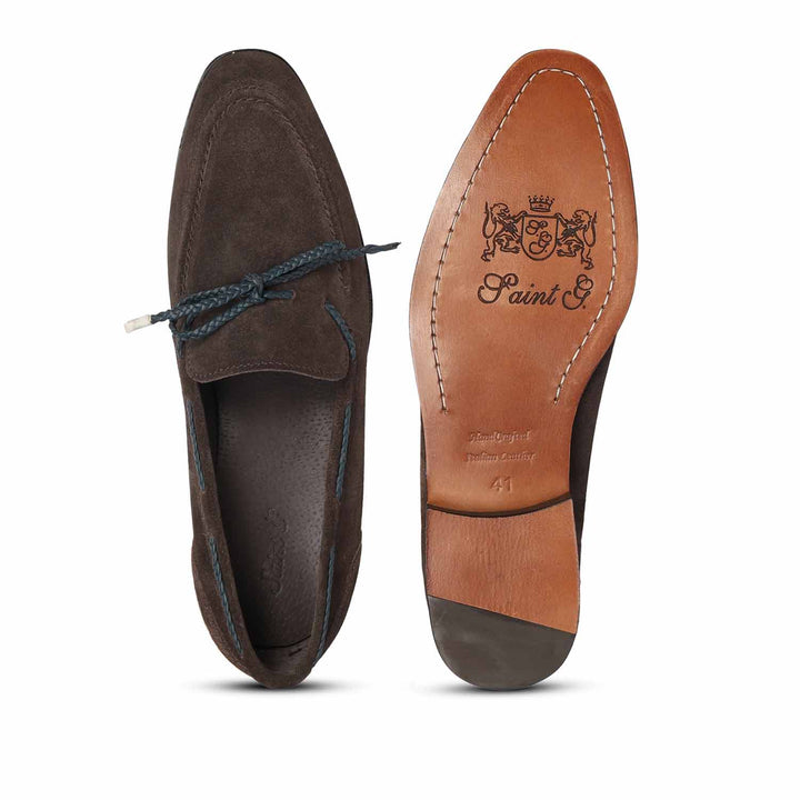 Saint Brown Leather Loafers