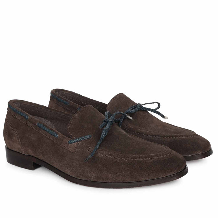 Saint Brown Leather Loafers